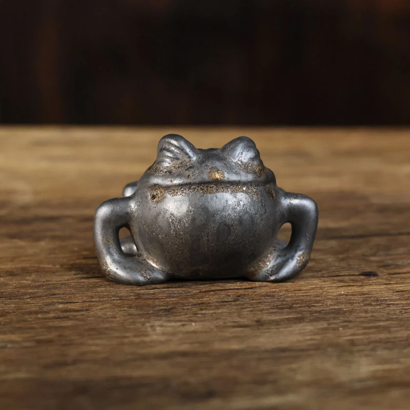 【小田甄陶】鎏金金蟾茶宠（V1494）