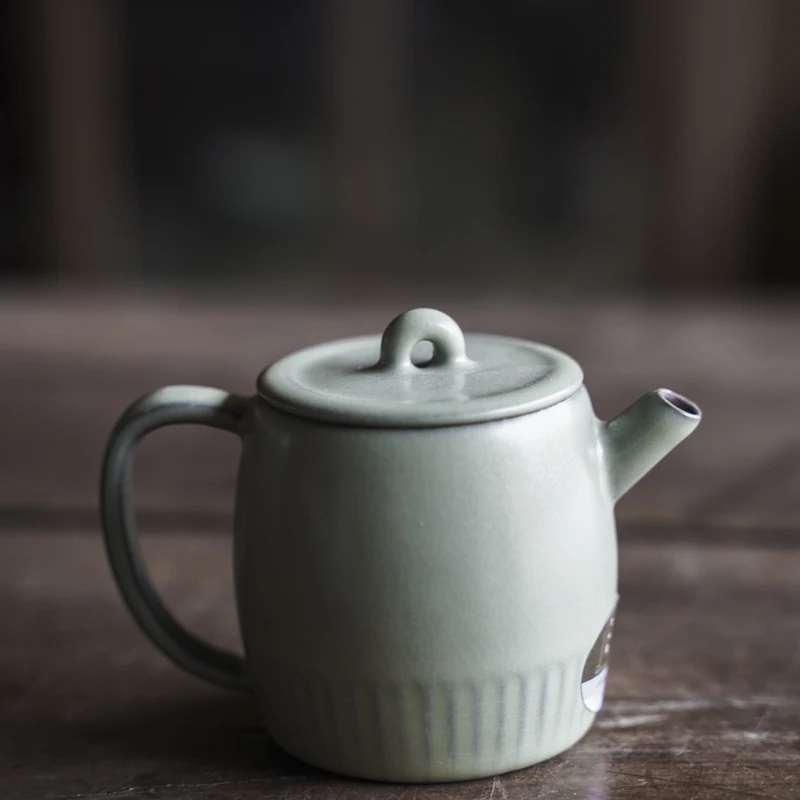 【小田甄陶】千山翠老岩泥室闲小品壶（W0137）