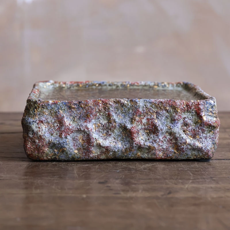 【小田甄陶】七彩上釉小蓄水壶承（画片随机发货）（高越S0165）