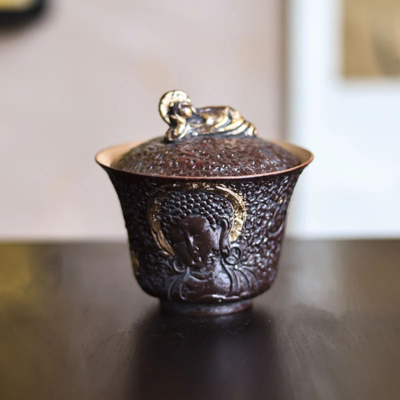 【红红专属】老陶泥敦煌盖碗（Q3320）