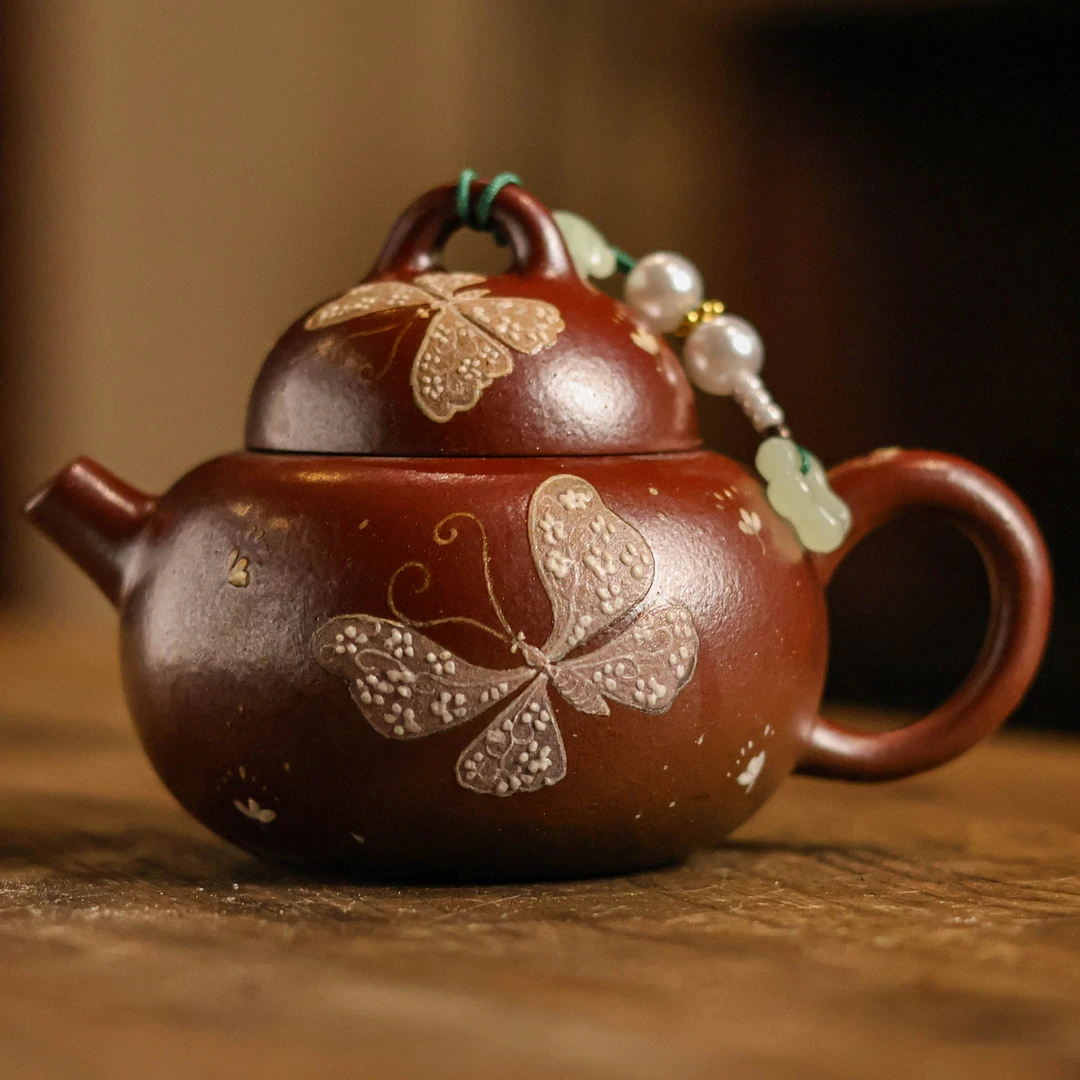 【小田甄陶】长相厮守-观羽柴烧-壶-130CC（观羽0447）