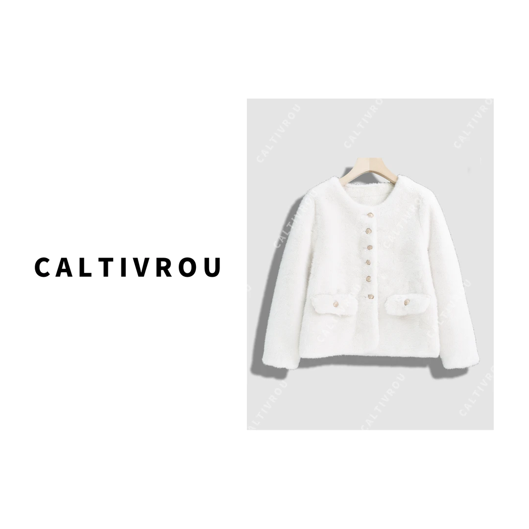 Caltivrou贵俏欧尼~设计感轻奢报答气质外套-Y13055-X