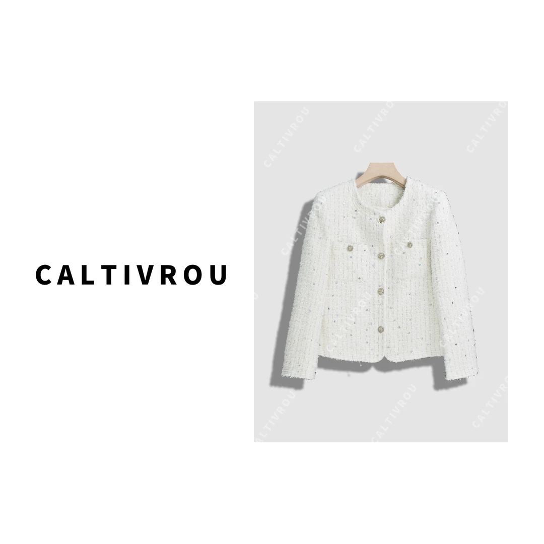 Caltivrou【现货】气质时尚洋气显瘦鹅绒小香外套-Y13275-X