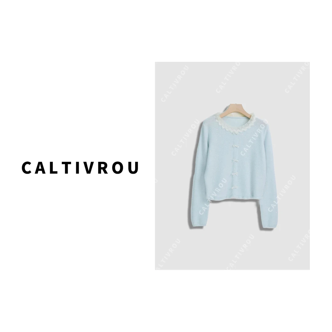 Caltivrou【蕊蕊】显瘦打底针织衫女2024秋冬季新款毛衣Y13304-X