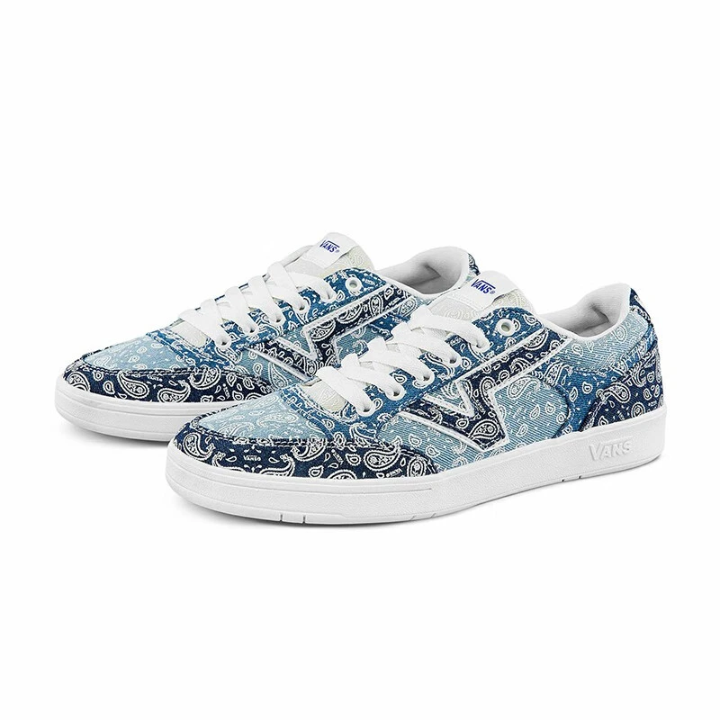 VANS范斯男鞋女鞋夏季新款蓝色牛仔复古腰果花板鞋街头时尚休闲鞋