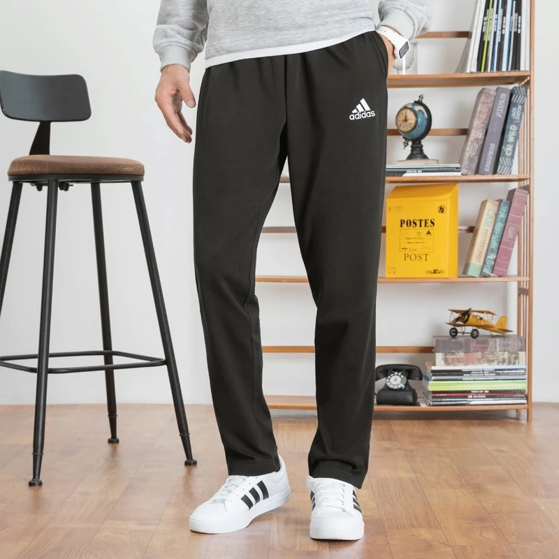 【品牌】Adidas阿迪达斯裤子男裤运动裤宽松直筒裤针织长裤GK9222