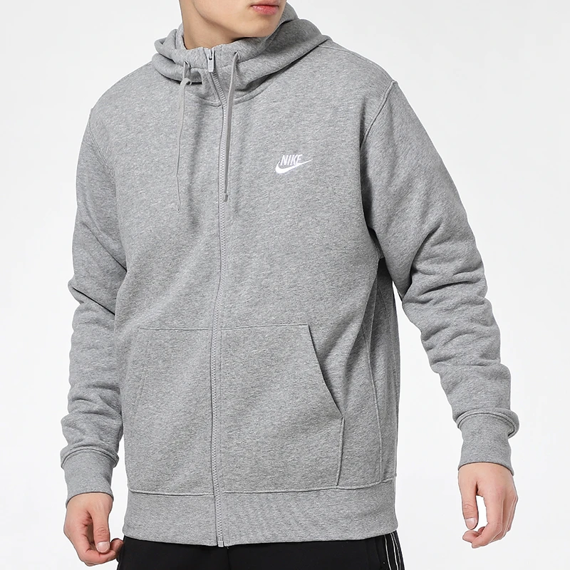 【精选】NIKE耐克外套男装冬新款连帽休闲运动服针织夹克BV2649-063