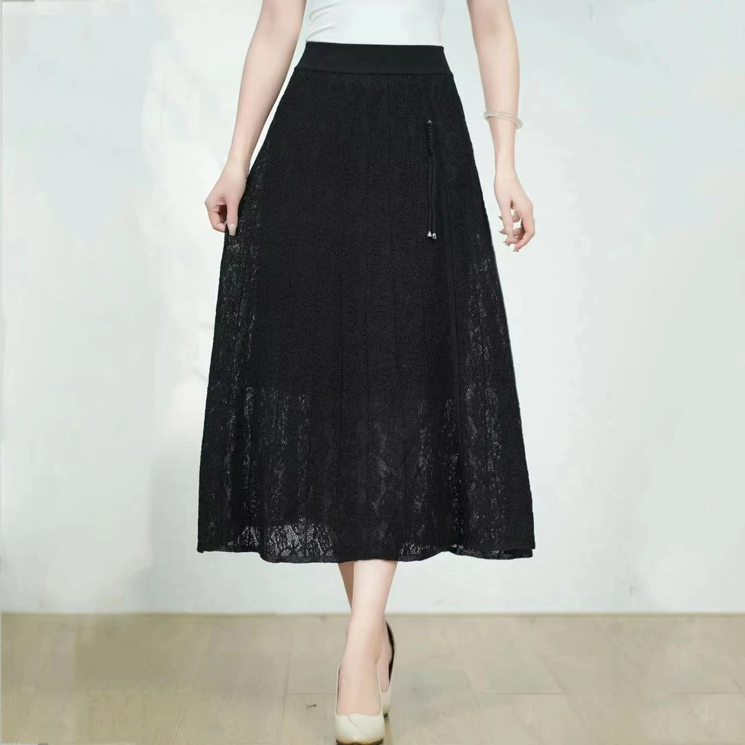 【红红家】火2289款黑色半身裙