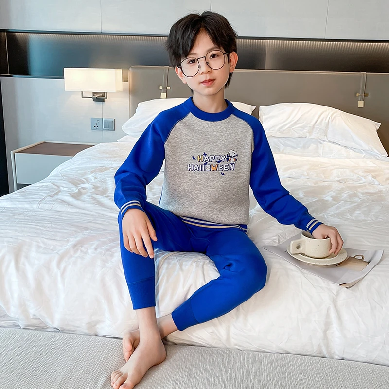 【史努比】儿童内衣秋冬四维加绒保暖男童舒适棉吸汗家居服套装