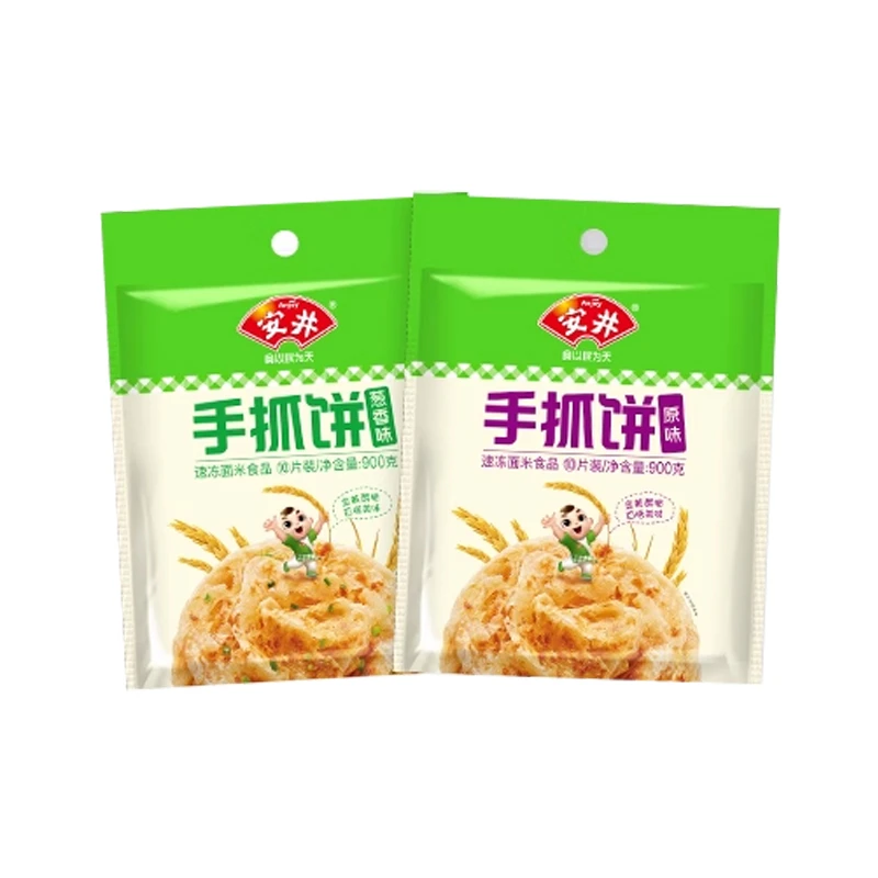安井手抓饼袋装原味葱香早餐速食半成品葱香煎饼1800g酥脆