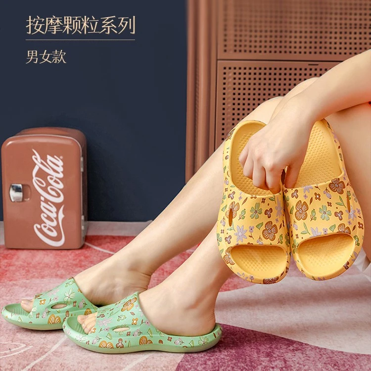 凉拖鞋女居家静音防滑轻便一字拖软底按摩浴室洗澡大码凉拖