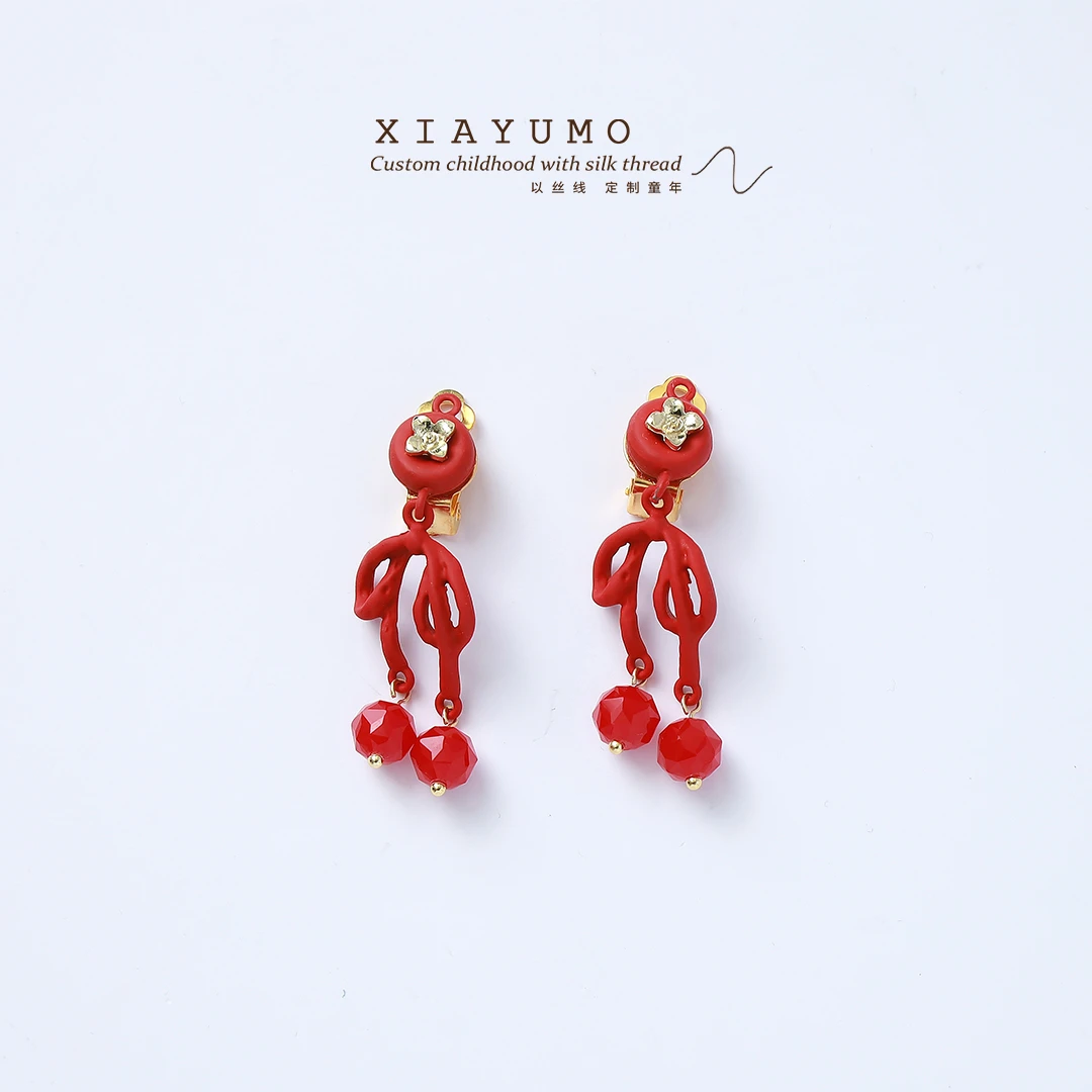 红色GF30儿童新款上新暂用白色泡泡袖轻纱礼服