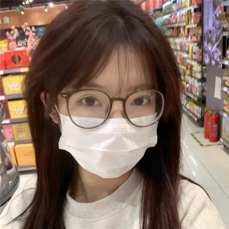 恩培眼1657冷茶超轻镜框网红复古蓝光高颜值ins韩版防辐射大框