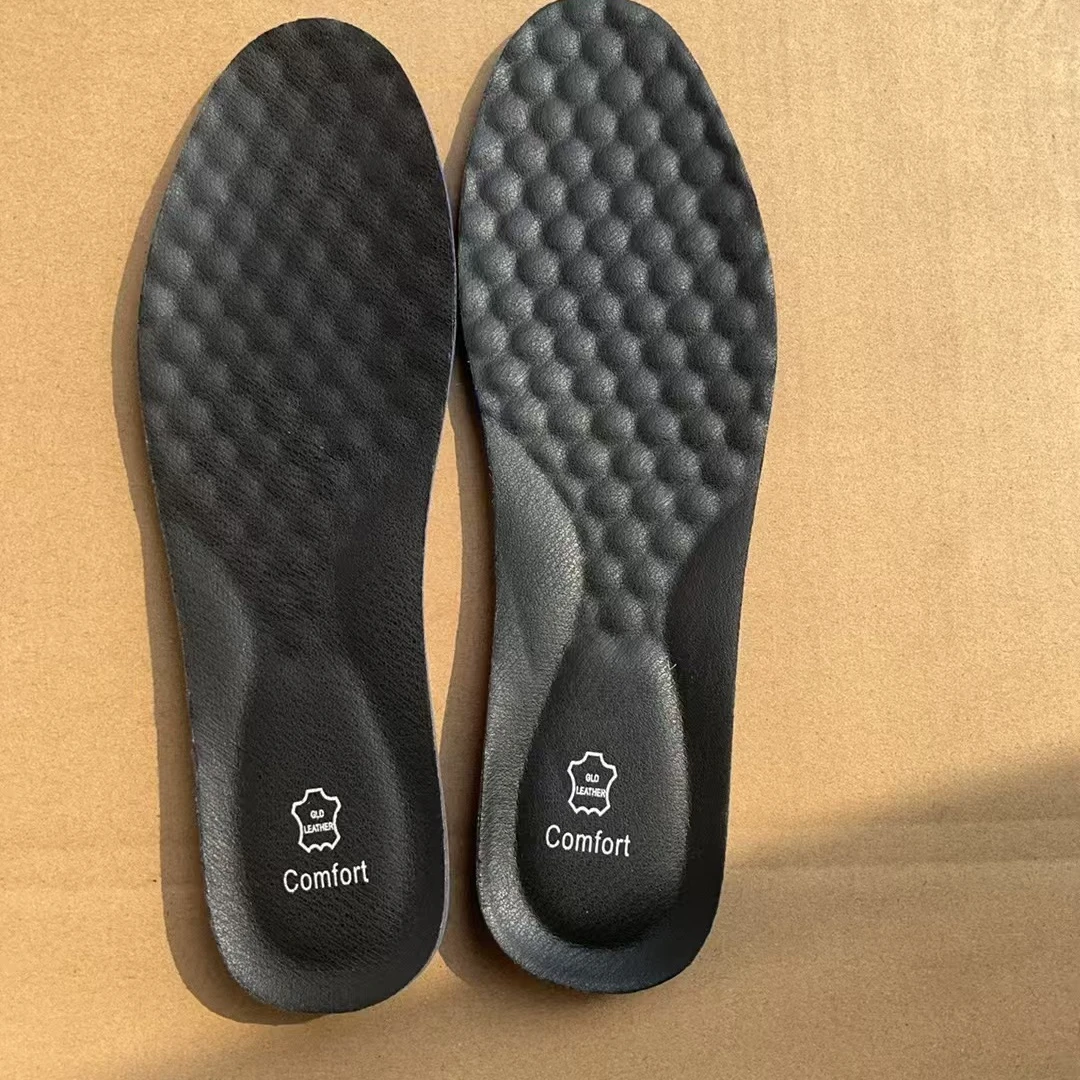 黑色/棕色皮鞋垫男士休闲透气可裁吸汗款