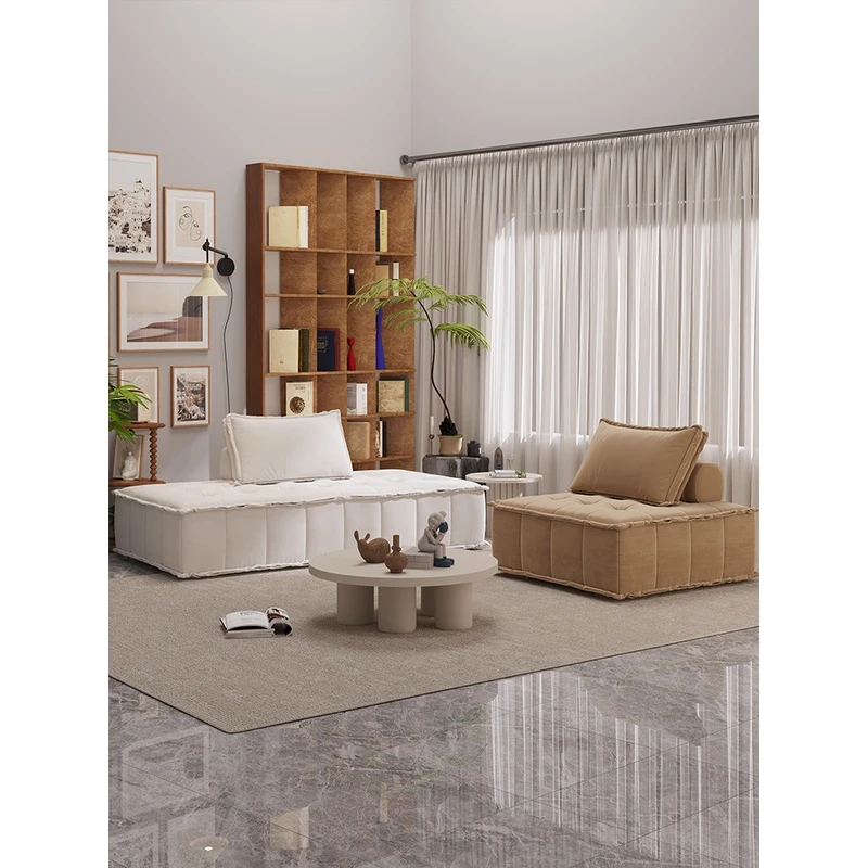 意式豆腐块沙发方块无扶手双面组合沙发小户型客厅懒人极简模块