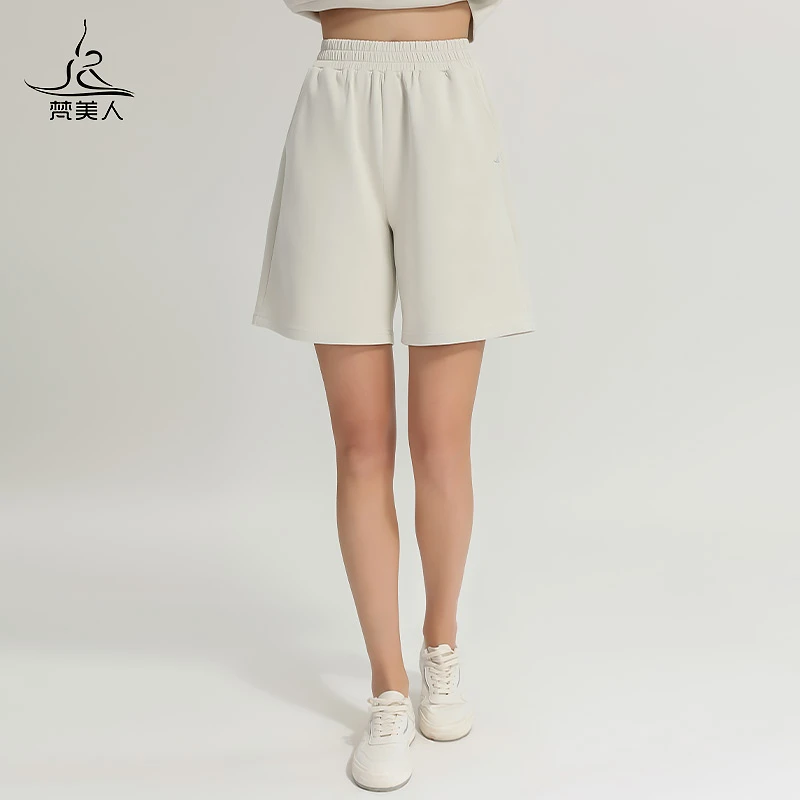 梵美人瑜伽五分裤带口袋女宽松舒适可外穿新款跑步运动健身服6035