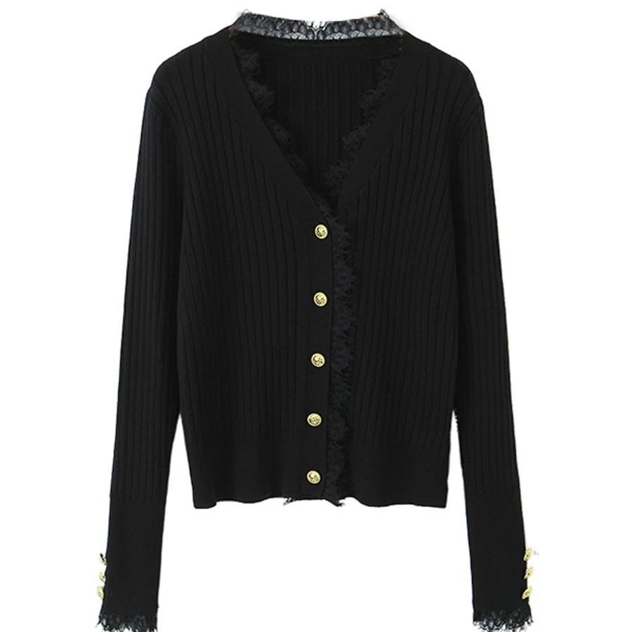 【仟艺】【 小香风毛衣 】大码秋季弹力超显瘦大码女秋性感知性长袖