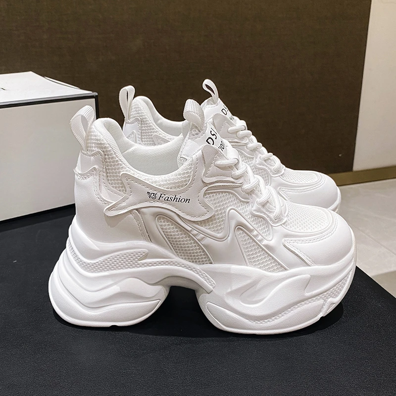内增高老爹鞋女2025春季新款爆款厚底网红百搭显脚小休闲运动鞋子