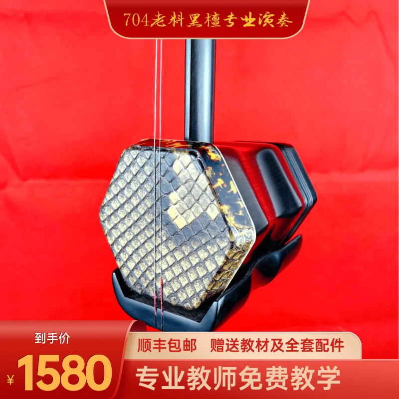 704黑檀专业精品二胡中高档二胡初学者黑檀二胡精品