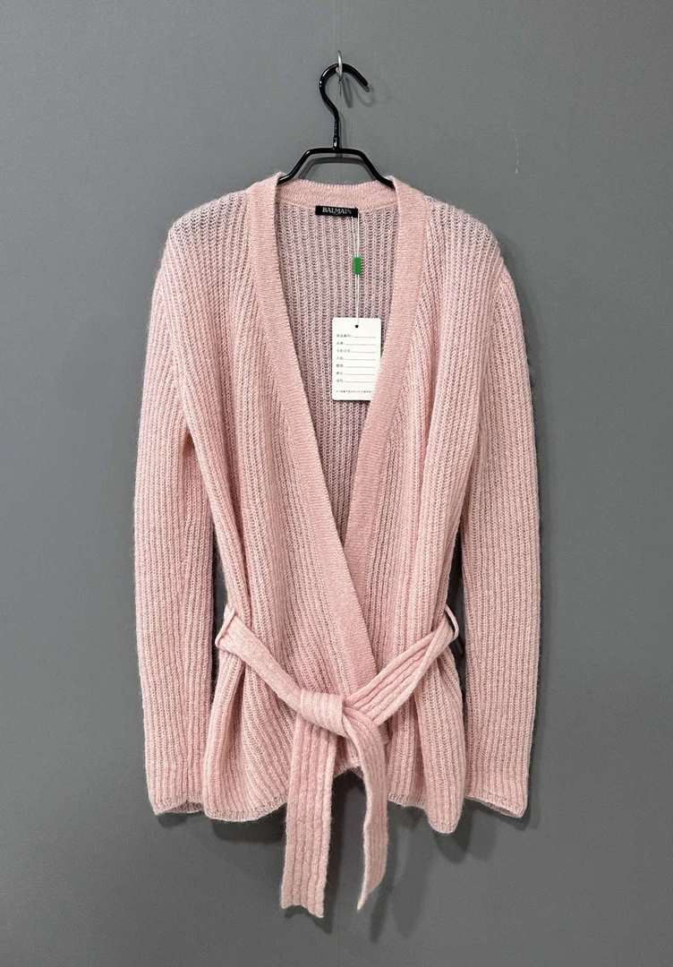BALMAIN/粉色开衫/38码/99新/44458
