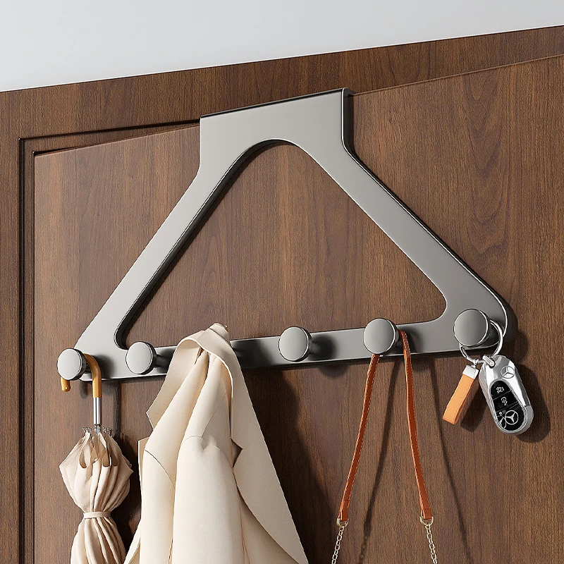 贝凯门后挂钩衣服挂架卧室挂衣架壁挂墙上免打孔强力浴室置物收纳