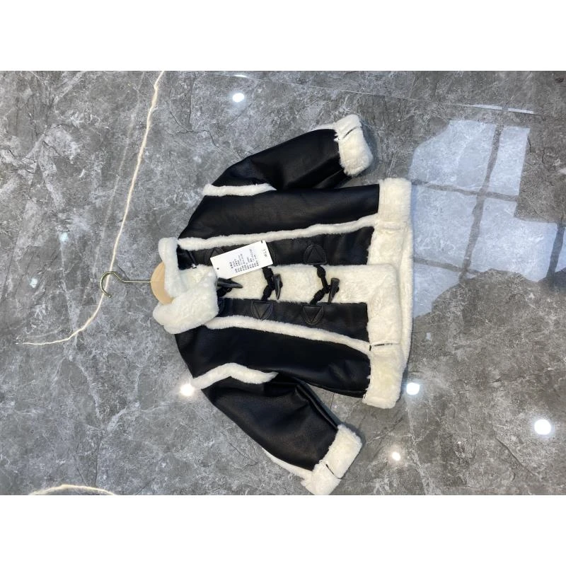 皮面保暖外套23583