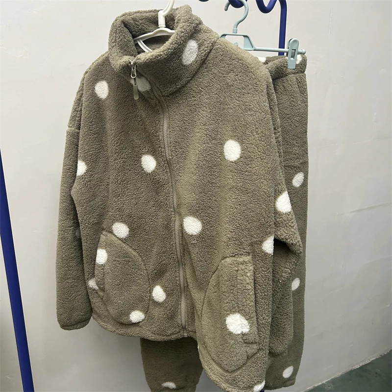 秋冬保暖家居服 大波点套装 家具套装 9005