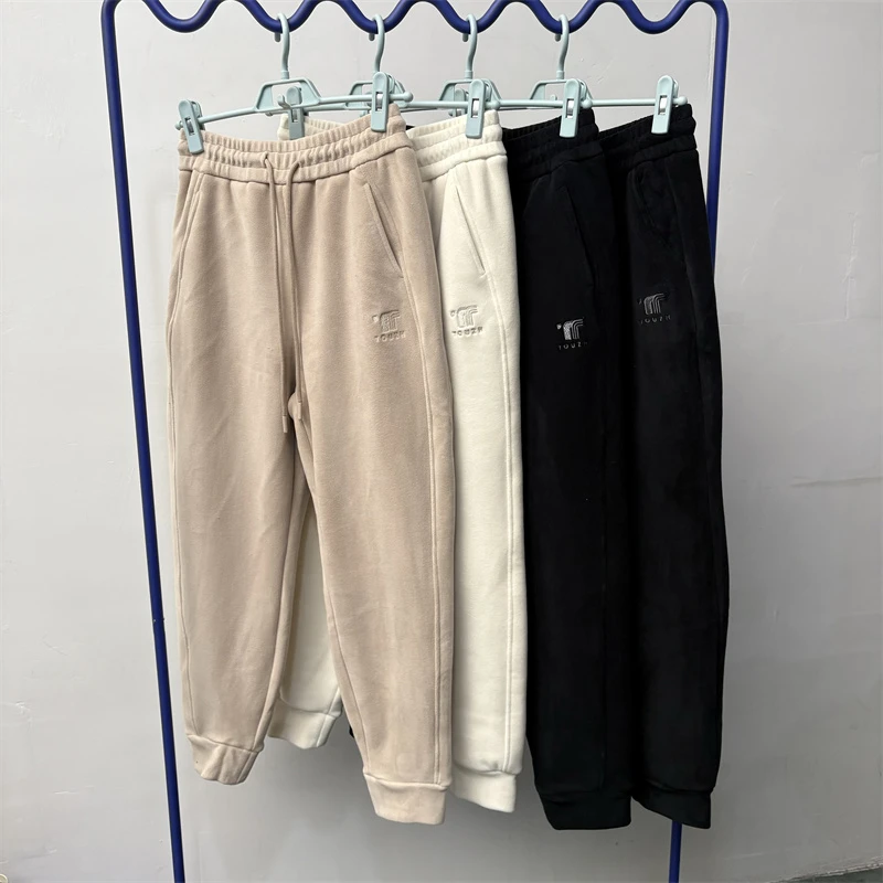 男女情侣款休闲裤 加厚加绒卫裤 百搭休闲 K347/2473