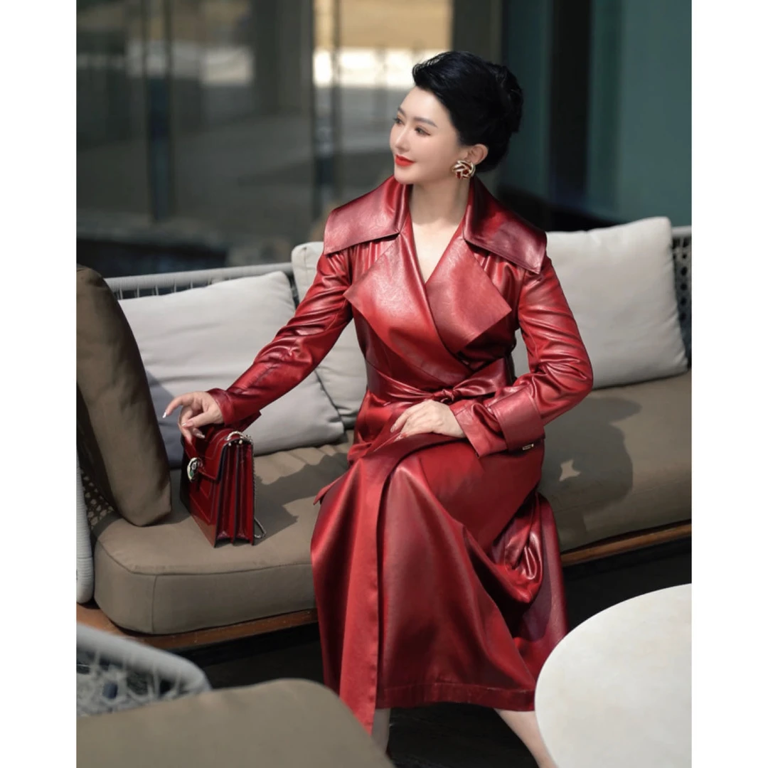 芈莱尤优—【沙伦玫瑰系列】气质风衣F24-6203-4