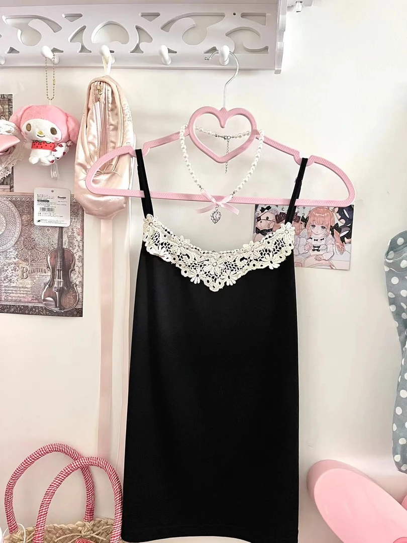 【拍拍纸古着屋】古着吊带甜美连衣裙女复古打底半裙默认微瑕No退换