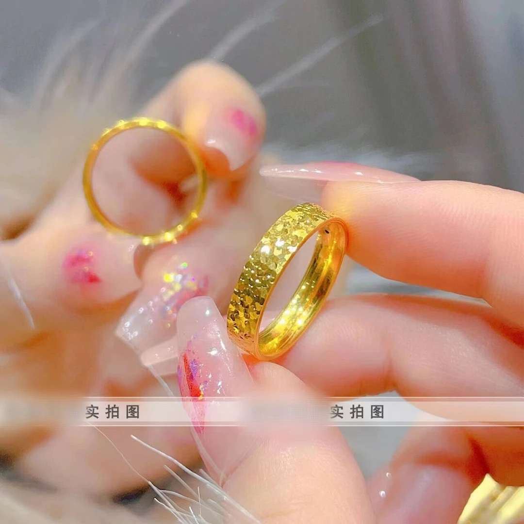 合金戒指 百搭碎冰冰戒指 时尚精美素款