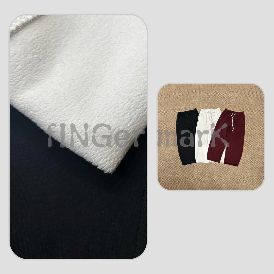 fINGer marK 集合店 Fleece Series立裁弯刀美腿加绒卫裤8715