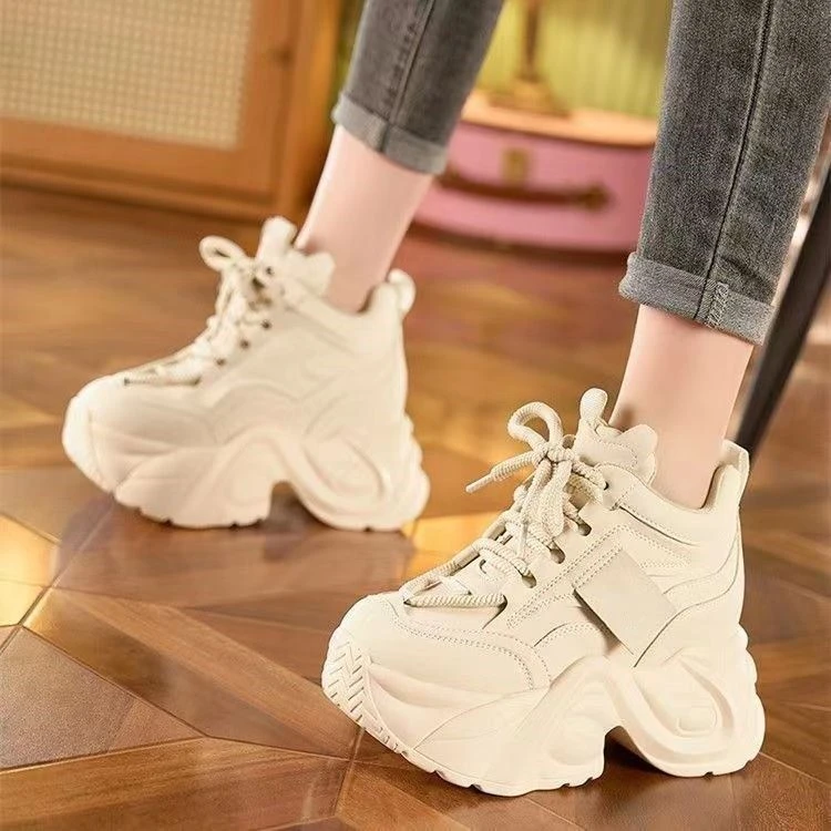 老爹鞋女秋季2024新款内增高小个子厚底松糕女鞋9cm增高运动鞋