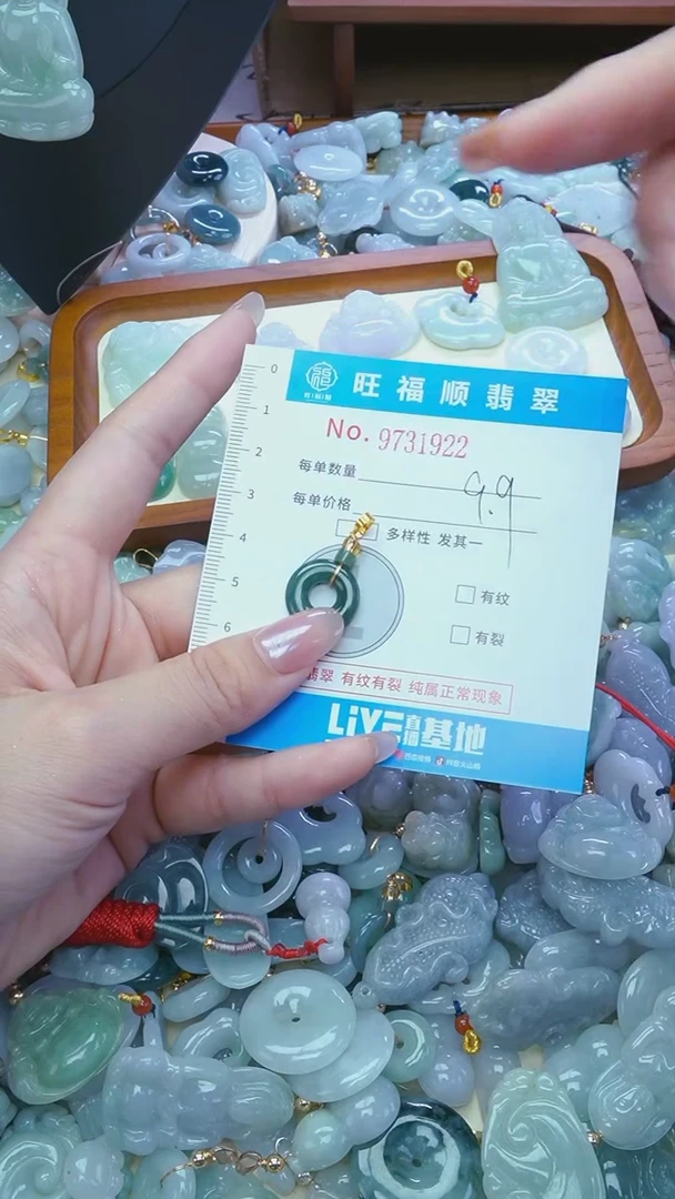 【闪购商品】翡翠颈饰未镶嵌吊坠配绳