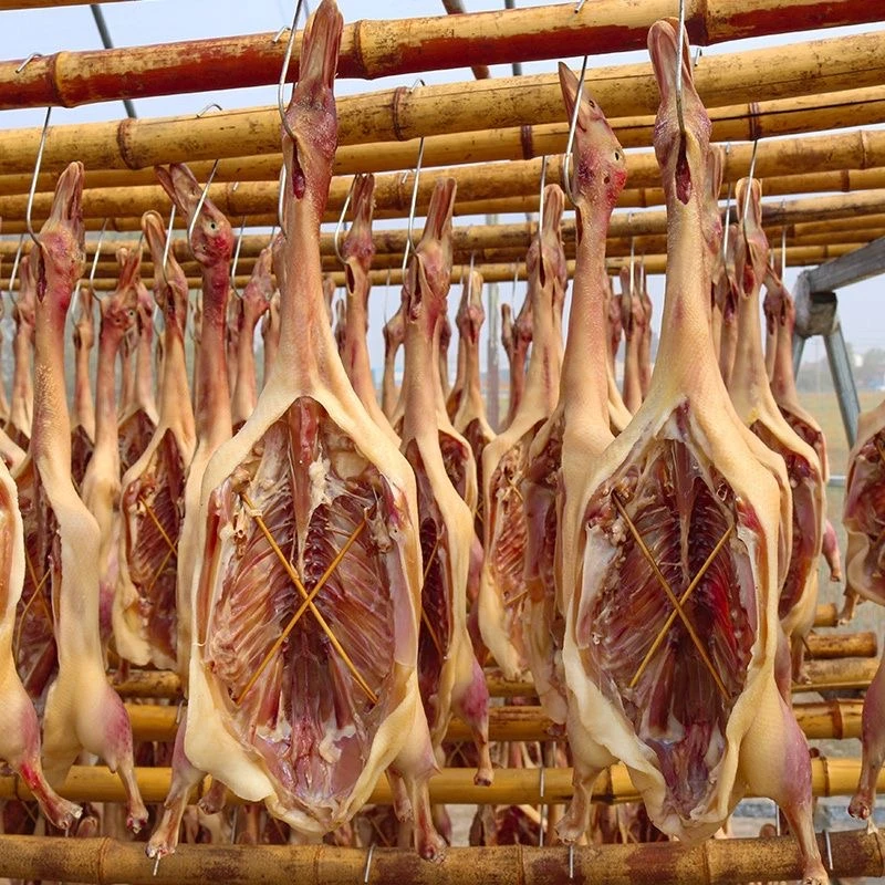湖南邵阳农家特产风吹鸭腊鱼传统营养工艺食用储存冷藏