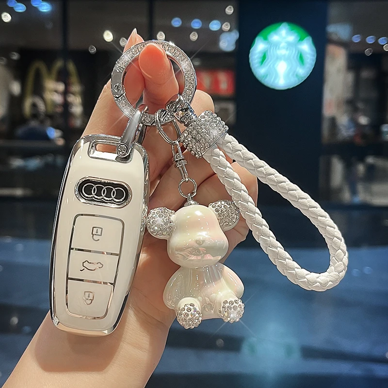 奥迪钥匙套新A6L/A4L/A3L包Q5L/Q7/Q8/Q3/Q2L/A5/A8L车高档男女扣