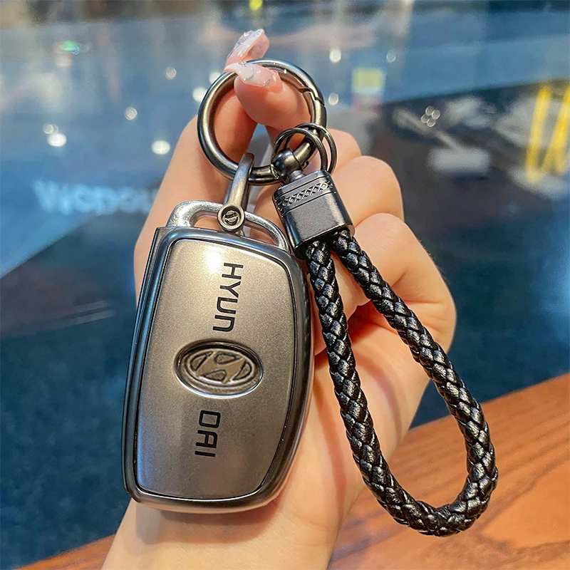 现代ix35钥匙套朗动男领动Sonata名图女ix25TUCSON老款汽车专用壳