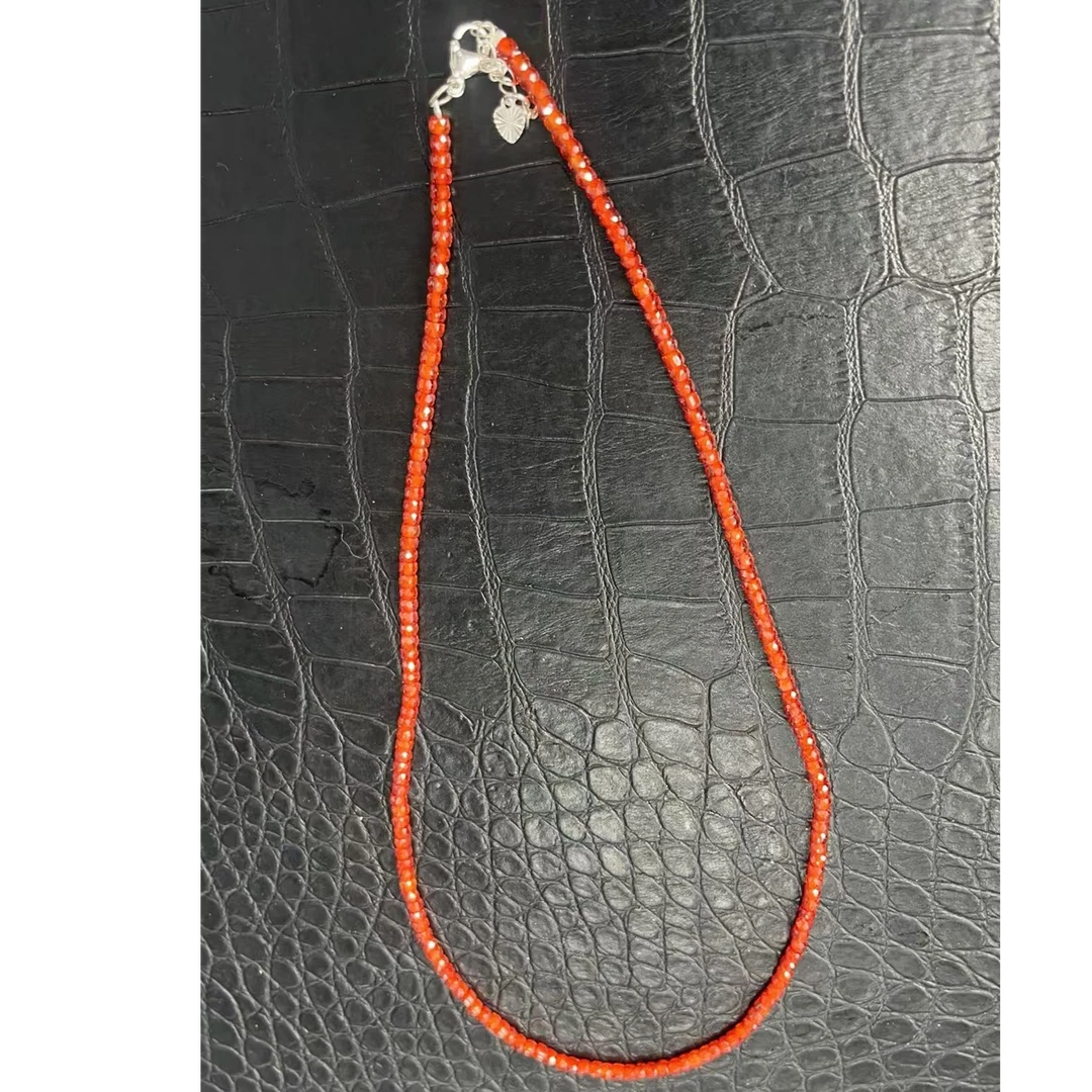 美货 爱玛橙色2*3钻半成品锁骨链
