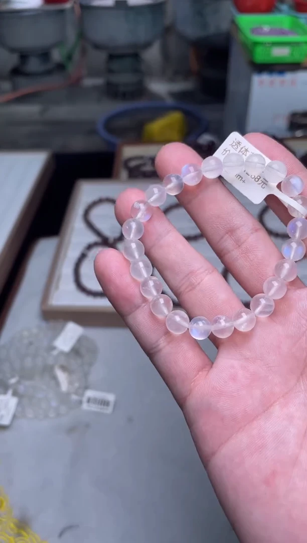 【闪购商品】长石手串未镶嵌蓝月光7多样性发其一
