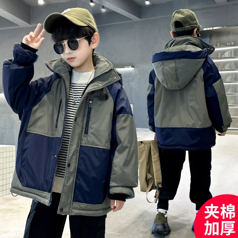 童装男童秋冬季时尚加厚外套新款冬装时髦外套D2005