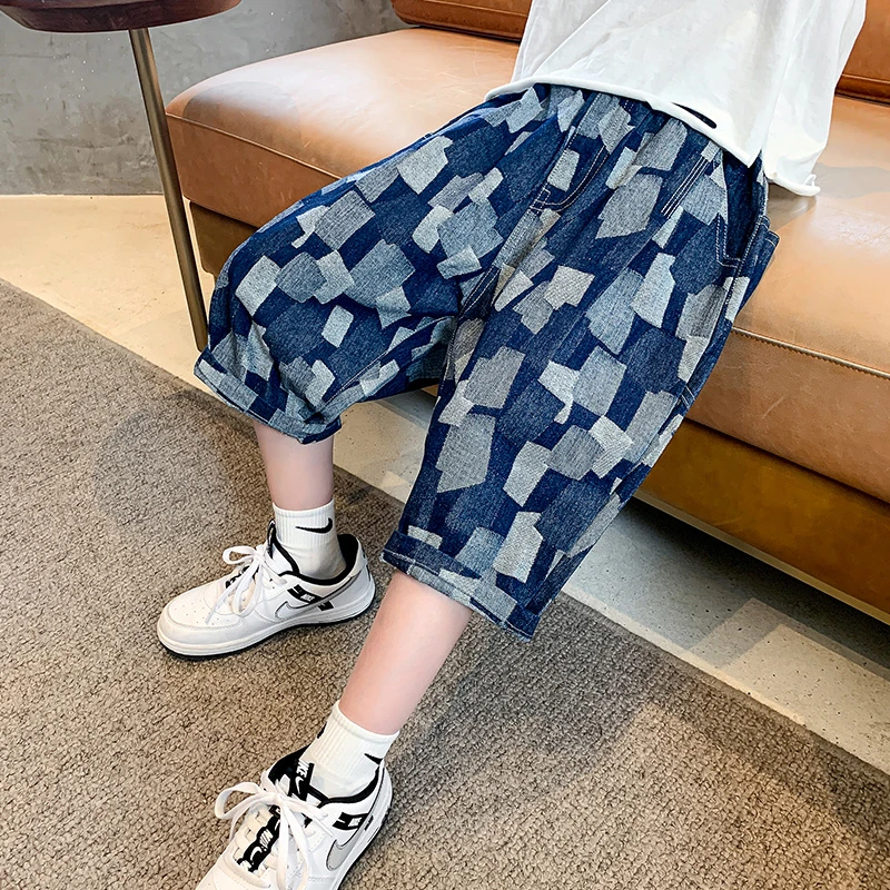 男童夏季薄款韩版短裤新款洋气男孩时髦炸街五分裤JD2274