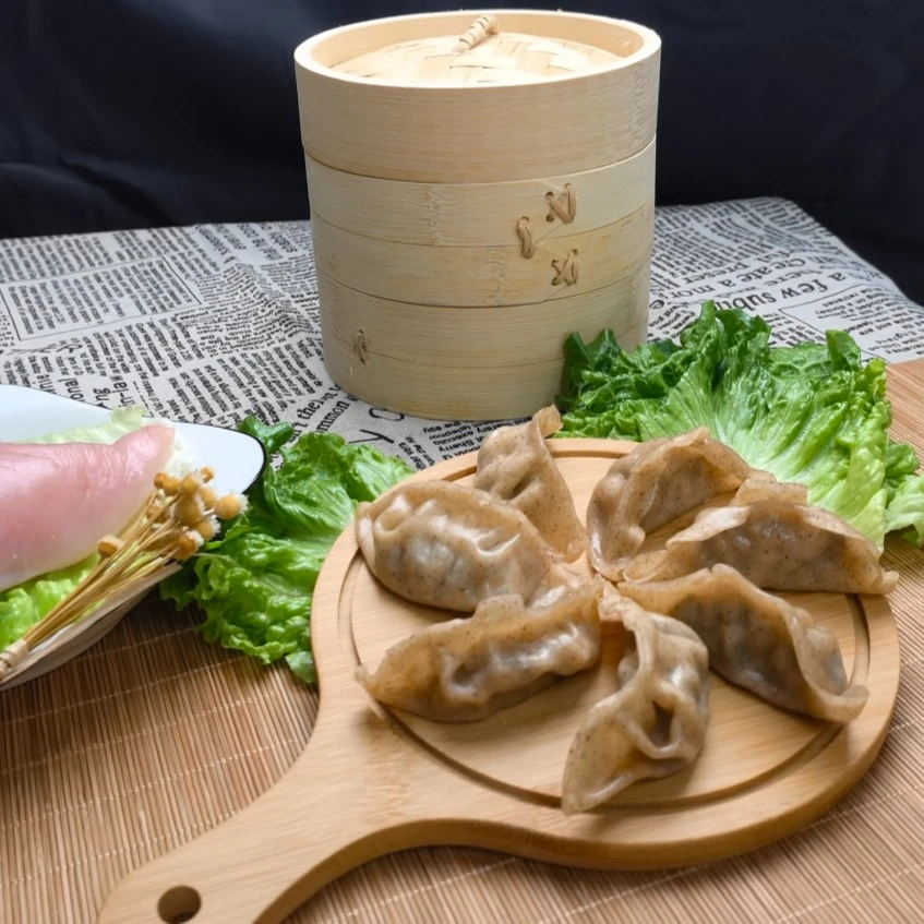 劲道码头早餐速食魔芋燕麦鸡胸肉馅蒸饺多种方式蒸煮冷冻500g