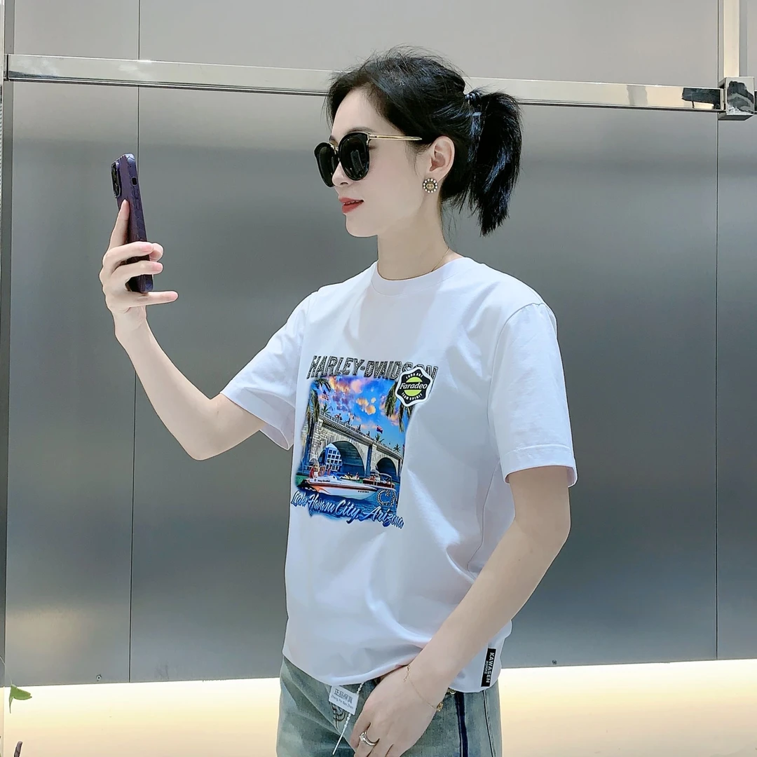 【周晓君】2025春夏款新款欧货高品质男士百搭休闲圆领短袖T6279