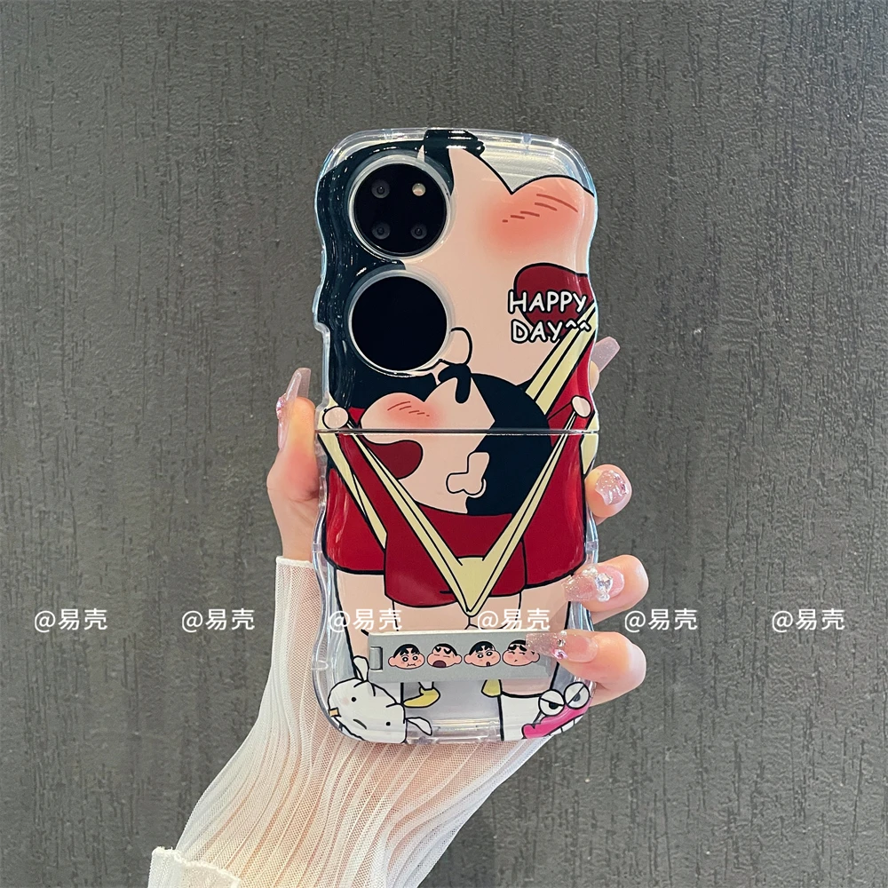 波浪折叠适用于华为p50pocket/s手机壳pocket2女款可爱保护创意套