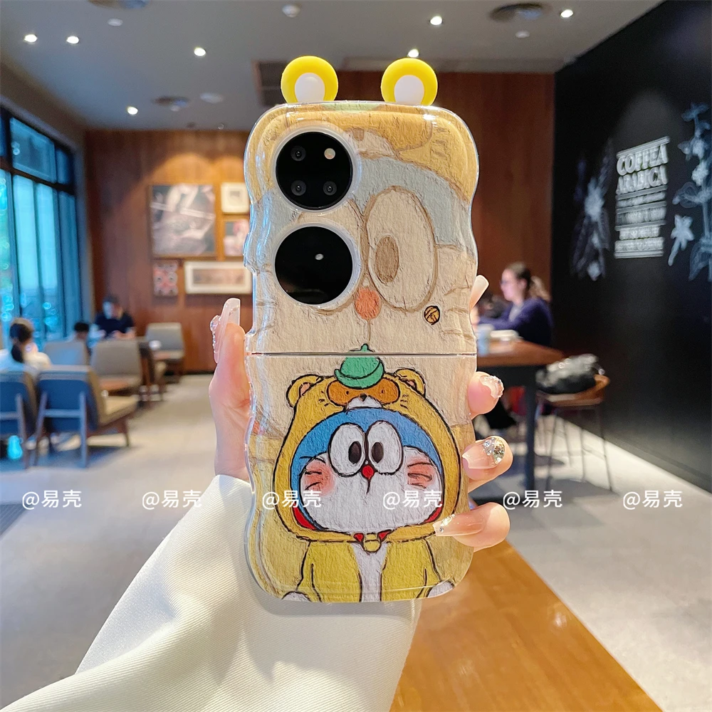 波浪折叠适用于华为p50pocket/S手机壳POCKET2女款可爱保护创意套