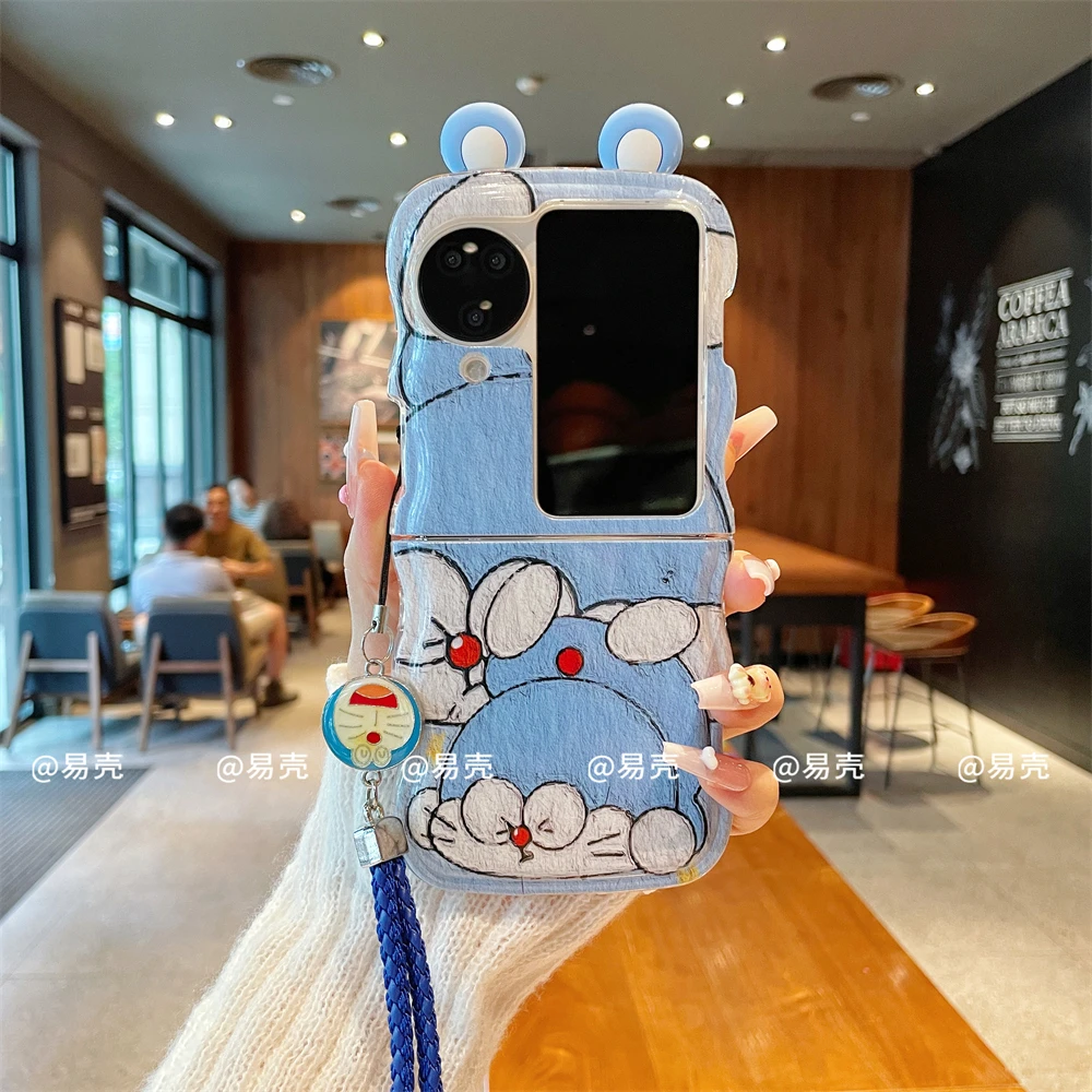 波浪折叠适用于oppofindn3flip手机壳FINDN2FLIP女款可爱创意套