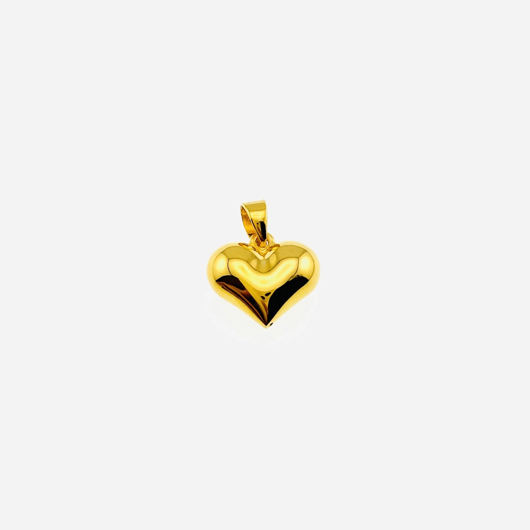 生生珠宝5 G足金999镜面胖心吊坠