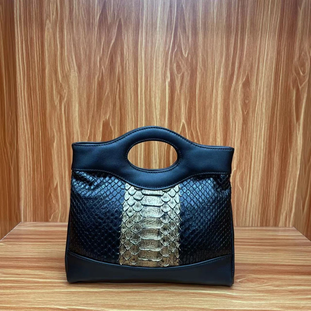 蟒蛇皮 23CM 香 高奢女士包XE3289SEDY