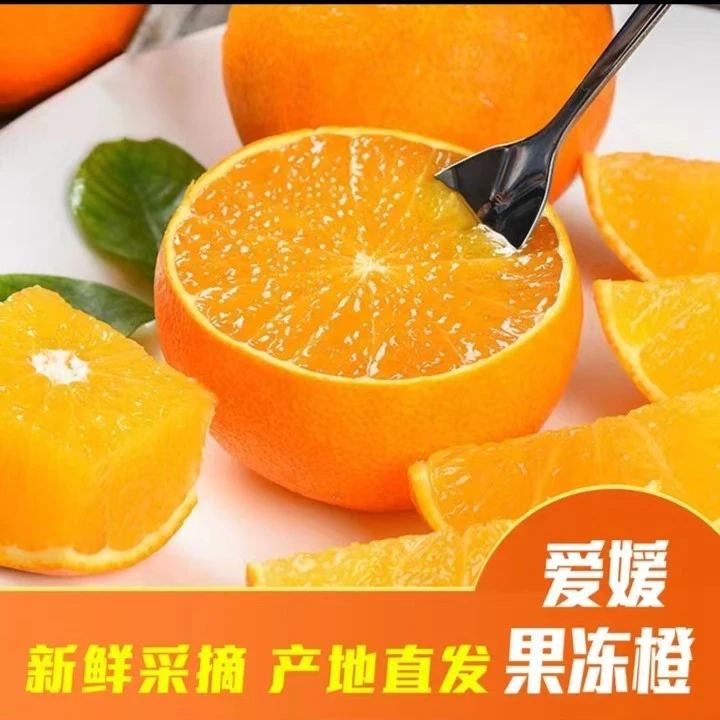 四川爱媛果冻橙5斤新鲜水果 甜美多汁 皮薄肉嫩 新鲜采摘