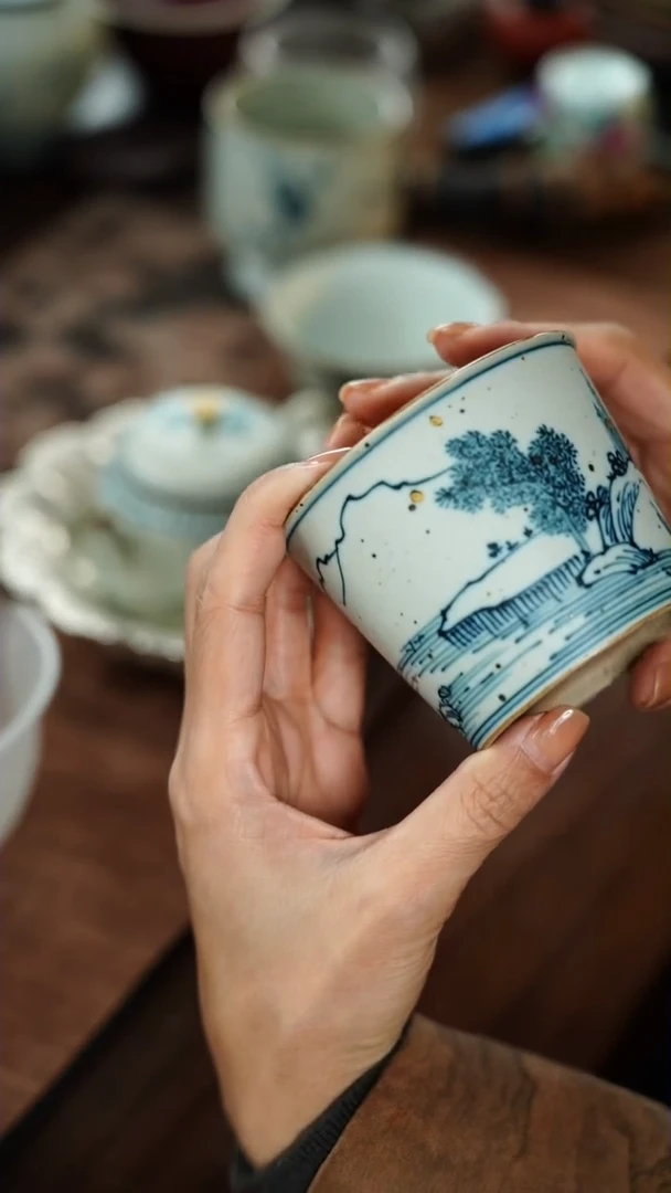 【闪购商品】南青运青山猪口杯